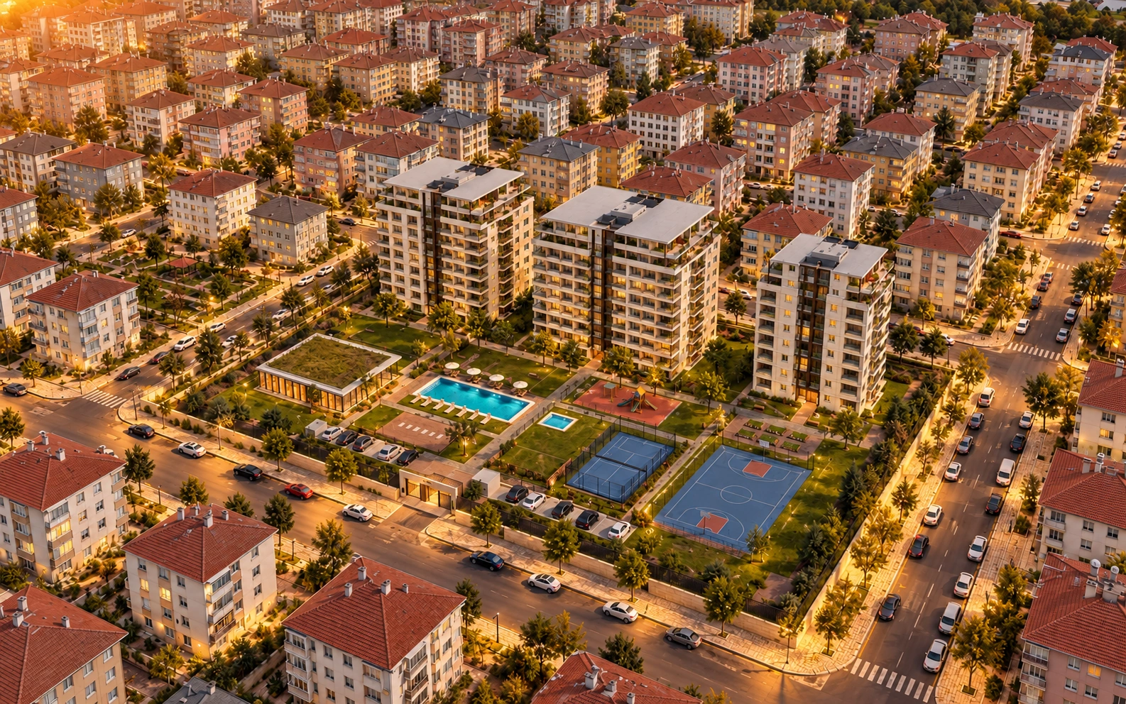 Ardıçpark gün batımı görünümü
